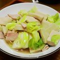 Y.O's cooksnap of when they made 春キャベツと凍み豆腐（高野豆腐）の煮浸し.