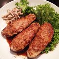 ねむねむ♪'s cooksnap of when they made 絶品☆なすの肉詰め☆柚子胡椒ポン酢ソース.