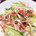 ayaakari's cooksnap of when they made きゅうりとレタスとカニカマのサラダ.