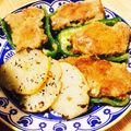 Hall1's cooksnap of when they made ピーマンの肉詰め.