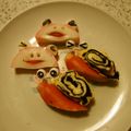popopon399's cooksnap of when they made キャラ弁おかず♥彩りかたつむり.