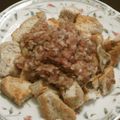 しゅるつ's cooksnap of when they made 簡単☆ミョウガソースで食べる絶妙チキン.