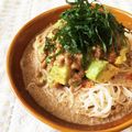 りけい。's cooksnap of when they made 納豆とアボカドのゴマダレそうめん.