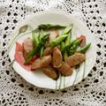 puniＫ's cooksnap of when they made お弁当に♪アスパラ＆ソーセージ炒め.