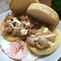 ビギナーにゃん's cooksnap of when they made 和風照り焼きチキンマフィンバーガー.