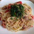poohmoe13's cooksnap of when they made とっても簡単！トマトとツナの冷製パスタ！.
