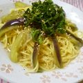 あーもこ's cooksnap of when they made なすの冷製和風スープパスタ.