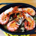 lovetomoi's cooksnap of when they made ダッチオーブンで作るパエリア.