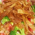 jampixy's cooksnap of when they made ワンタンの皮と水菜のパリパリサラダ.