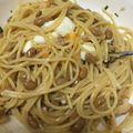 BBかよ's cooksnap of when they made ポン酢であっさり♡納豆チーズ温玉パスタ.