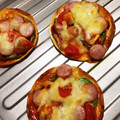 アイ♡オンマ's cooksnap of when they made 餃子の皮で簡単ピザ☆.