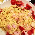 fukkie_10's cooksnap of when they made 10分で完成トマトとベーコンの冷製パスタ.