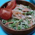 ☆kinoko☆'s cooksnap of when they made もやしと水菜のシャキシャキサラダ.
