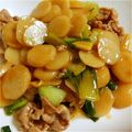 ちょちょこ✫'s cooksnap of when they made クワイと青菜の炒め物.