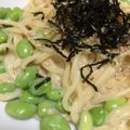 ぷにすーちゃん's cooksnap of when they made 余った枝豆で！簡単クリームパスタ.