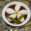 ちー（・＿・）'s cooksnap of when they made ✿簡単お花のデコカレー✿.