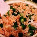 ぺぺぺこた's cooksnap of when they made お弁当ランチ簡単☆鮭 オクラ 梅干しご飯.