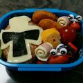 はーと２'s cooksnap of when they made 新ヒーロー♪ニンニンジャーキャラ弁.