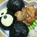 love385's cooksnap of when they made 超簡単☆まっくろくろすけ☆キャラ弁.