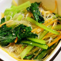 ICCHIE31's cooksnap of when they made 小松菜と春雨の炒め物.