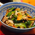 Ｙ♡kitchen's cooksnap of when they made ちんげん菜と豚肉で中華炒め.