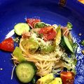 なのぴょん♪'s cooksnap of when they made トマトとバジルの冷製パスタ☆生ハムのせ.