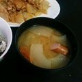 2児ママみきてぃ's cooksnap of when they made ❤️赤ウリの⭐︎みそ汁❤️.