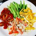 as0816's cooksnap of when they made 素麺で冷やし中華☻タレも簡単すぐ出来る♪.