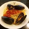 さくら11's cooksnap of when they made ７月今が旬　ムール貝のトマトソースパスタ.
