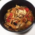きゃりーまみゅまみゅ's cooksnap of when they made カフェご飯☆豚茄子の和トマ丼.