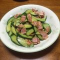 mayumorin's cooksnap of when they made きゅうりとベーコン炒め(中華あじ).