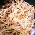アイス大好き♡'s cooksnap of when they made もやしと豚肉の柚子胡椒炒め.