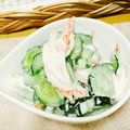 のん♪♪のん's cooksnap of when they made 簡単美味♡ きゅうりとかにかまのマヨ和え.