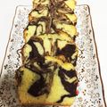 くぅ＆ひめ's cooksnap of when they made ★マーブルココアパウンドケーキ★.