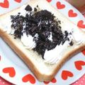 秘密のゆり's cooksnap of when they made 甘い幸せ❤オレオ＆生クリームトースト❤.