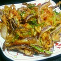 ゆざく's cooksnap of when they made 簡単♡紫たまねぎと桜えびのかき揚げ.