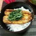 yui♩'s cooksnap of when they made イワシの蒲焼き丼.