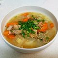 kopemo's cooksnap of when they made 寒い冬に！韓国料理鶏タッコムタンクッパ.