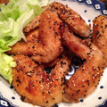 パフェうさこ's cooksnap of when they made 揚げない★手羽の甘辛焼き★.