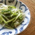 Jaye's cooksnap of when they made あおさ入り きゅうりともやしのナムル.
