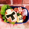 ゆゆまーま's cooksnap of when they made 新ヒーロー♪ニンニンジャーキャラ弁.
