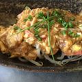 nukadukeko's cooksnap of when they made 節約絶品シャキ食感もやしカニかま卵餡掛け.