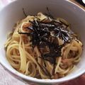 ♡tmk☆'s cooksnap of when they made ツナとなめたけの柚子胡椒風味パスタ。.