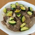 天風えいる's cooksnap of when they made ズッキーニと豚肉の冷やしうどん.