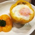 Ren.'s cooksnap of when they made ピリカラフル♪パプリカの肉詰めたまご.