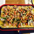 じゃにージョナサン's cooksnap of when they made エビと季節野菜のホットプレート・パエリア.