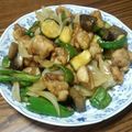 tototoko's cooksnap of when they made 大好きな唐揚げ♡カラフル夏野菜の甘酢炒め.