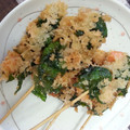 ｱｲﾊﾅ's cooksnap of when they made 大葉巻き巻き☆海老の串揚げ.