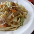 どれみ０８'s cooksnap of when they made さっぱり！ヘルシー！ぽん酢で焼きうどん.