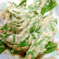 まなわかこじ's cooksnap of when they made 絹さやのごまマヨ和え♪.